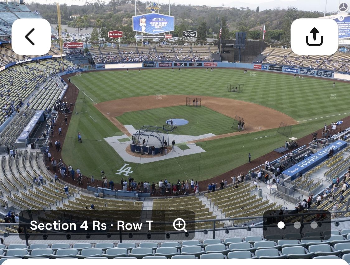 4 Dodgers Opening Day Tickets
