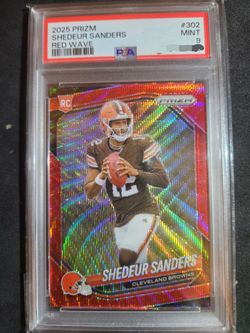 2025 prizm shedeur sanders red wave /149
