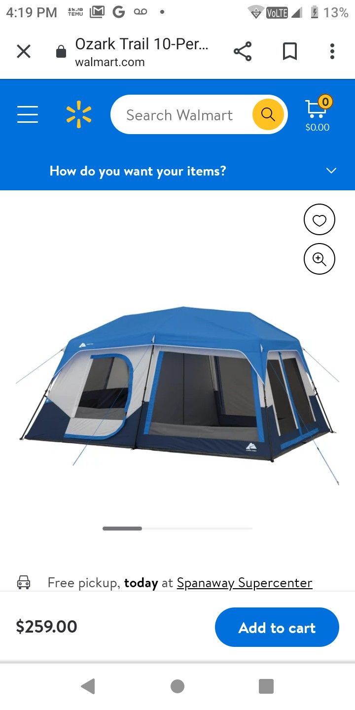 Ozark Trail 5 In 1 Instant Cabin Tent