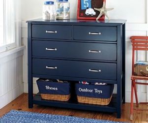 Pottery Barn Kids Camp collection navy blue dresser