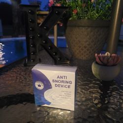 Anti Snoring Device in Blue and White