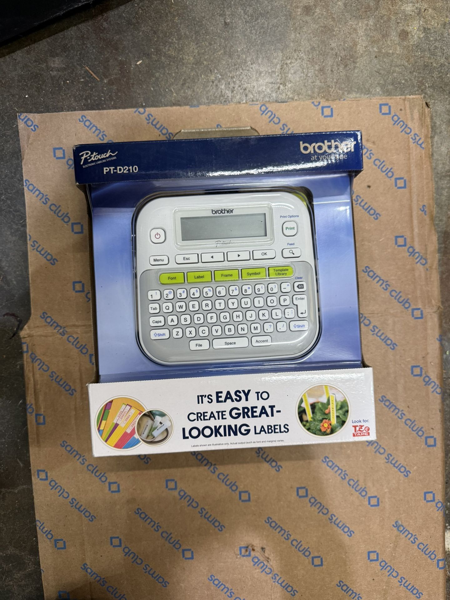 P Touch Label Maker PT-D210 Brand New 