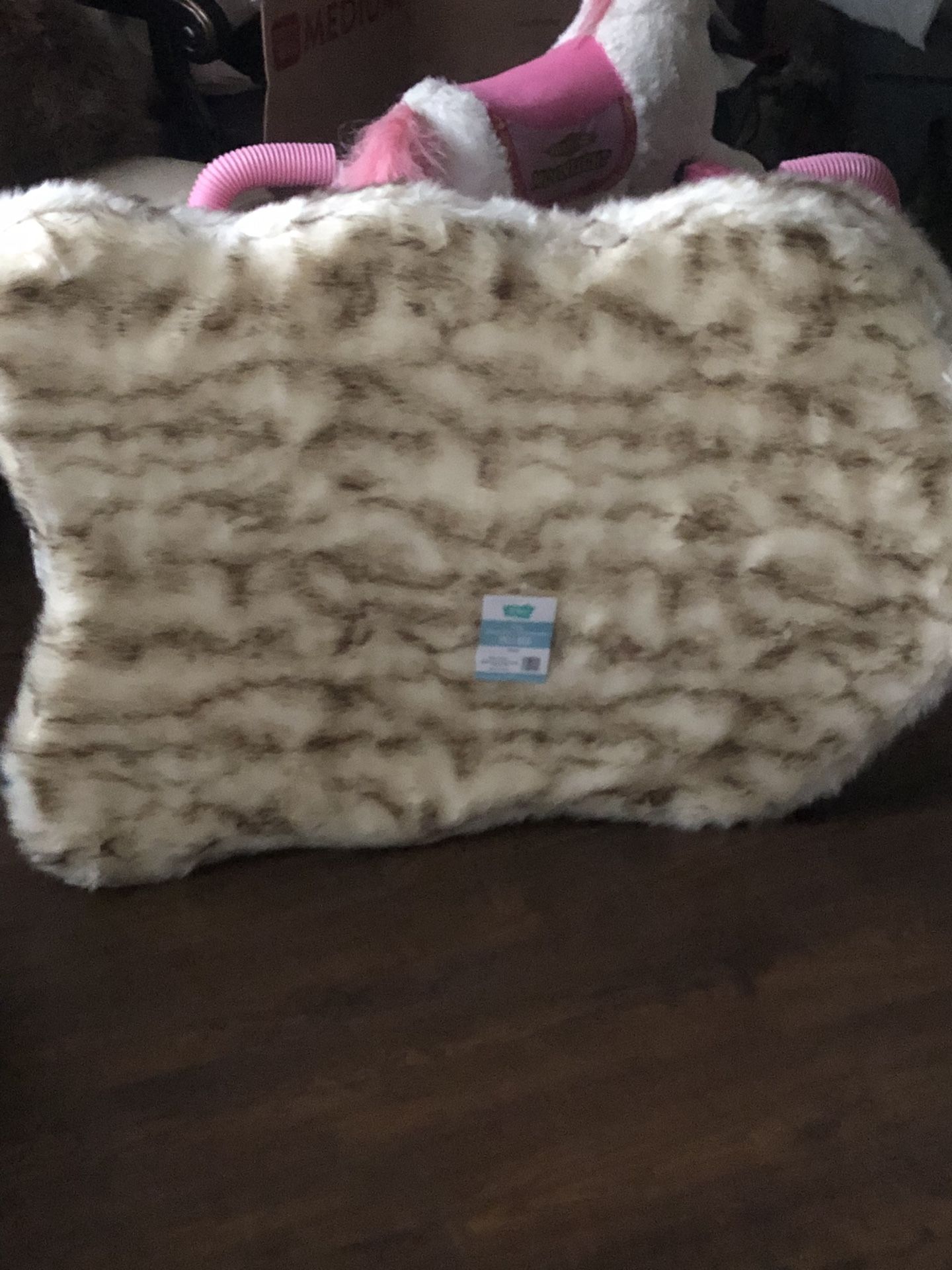 Dog Faux Fur Orthopedic Bed