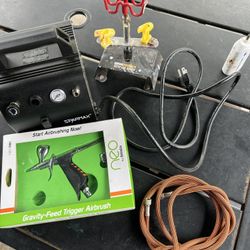 Air Brush And Compressor 