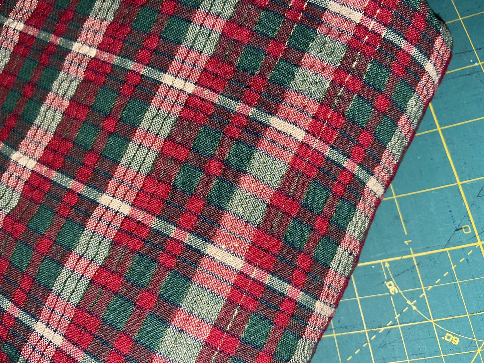 Red And Green Plaid Fabric