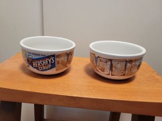 Hershey's Syrup ceramic bowls