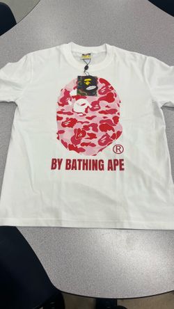 (MESSAGE TO BUY) Pink and white camo bape T-shirt size small