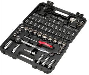 "NEW" Power Torque 120 Piece 1/4, 3/8, 1/2 Inch Drive 6, 12 Point SAE, Metric Tool Set - GM5641