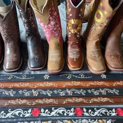 Womens Leather Boots, Bag And Belt