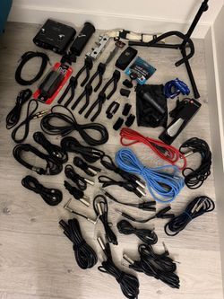 Music Gear Bundle: Sennheiser e835, Line 6 UX1, Tons of Cables + Accessories