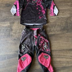 Fox Dirt bike Kid Girl Size 4 Set