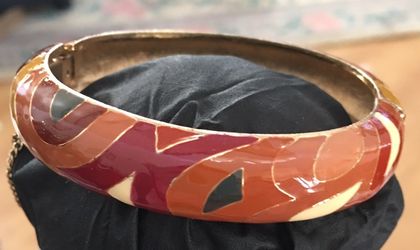 Vintage EISENBERG Enamel Artist Series Mod BRACELET In Southwest colors from 1960 era