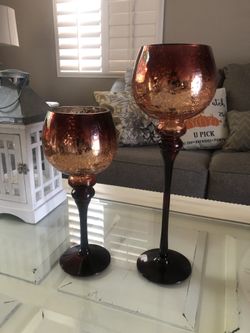 Rustic House Decor $15 /candle holders