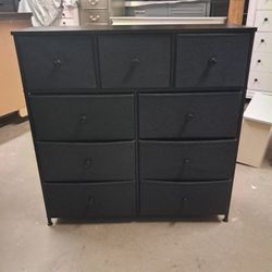 Black and Gray 9 Drawer Organizer / Dresser