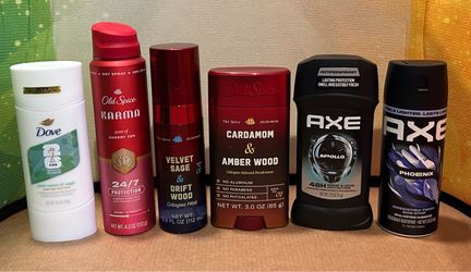 New unopened Mixed Deodorant & Antiperspirant Bundle – 6 Items