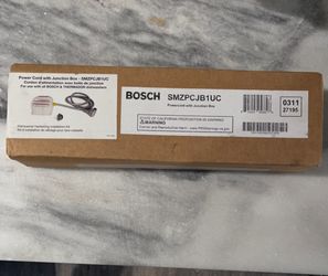 Este es un cable de alimentación con caja de conexiones Bosch SMZPCJB1UC. o • Accesorio necesario para la instalación cableada (hard-wired) de lavavaj