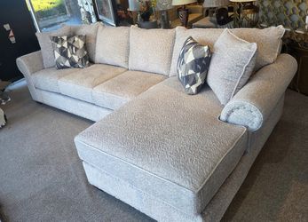 Light Grey Sectional New Buckle Fabric High Quality