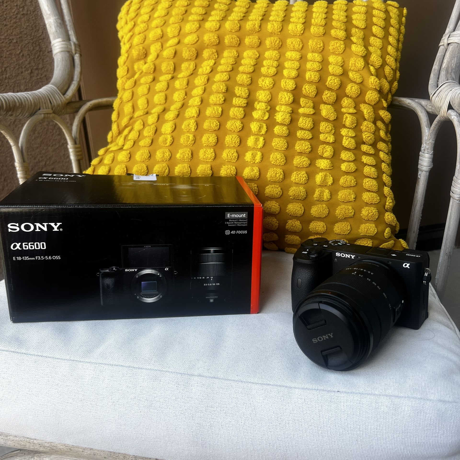 Sony a6600 Mirrorless Video Camera with 18-135mm f/3.5-5.6 Lens And 50mm f/1.8 Lens