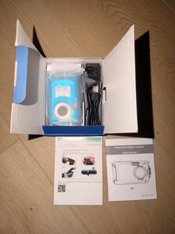 New 4K Waterproof Camera with 32GB Card Waterproof Digital Camera 56MP