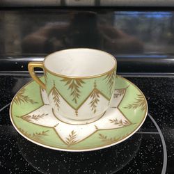 Antique Bone China Tea Cup & Saucer