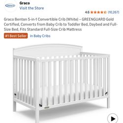 Graco Benton Crib And Mattress Only 7 Months Old. 