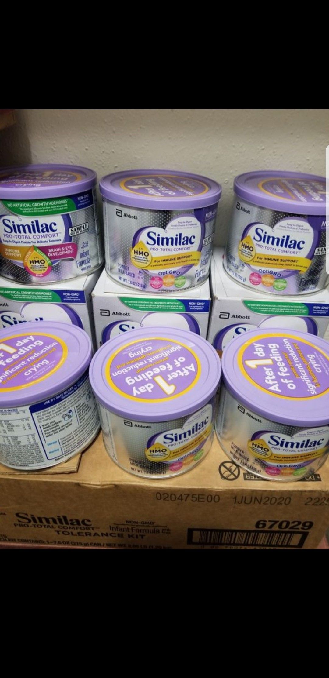 Similac Pro Total Comfort. $6 EACH CAN