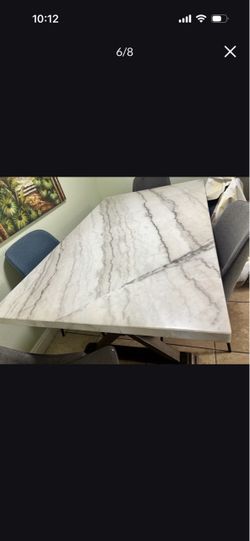 Real marble table