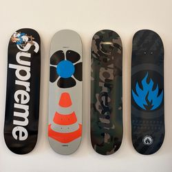 four skate decks - perfect condition