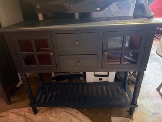 Dark Blue Buffet Table