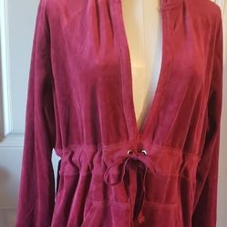 Mossimo Supply Co Maroon Hooded Sweater with Two Front Pockets (Size 16W/18W)
