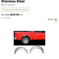 Universal Fitting Chrome  Fender Trim Worth $260 Asking $60 