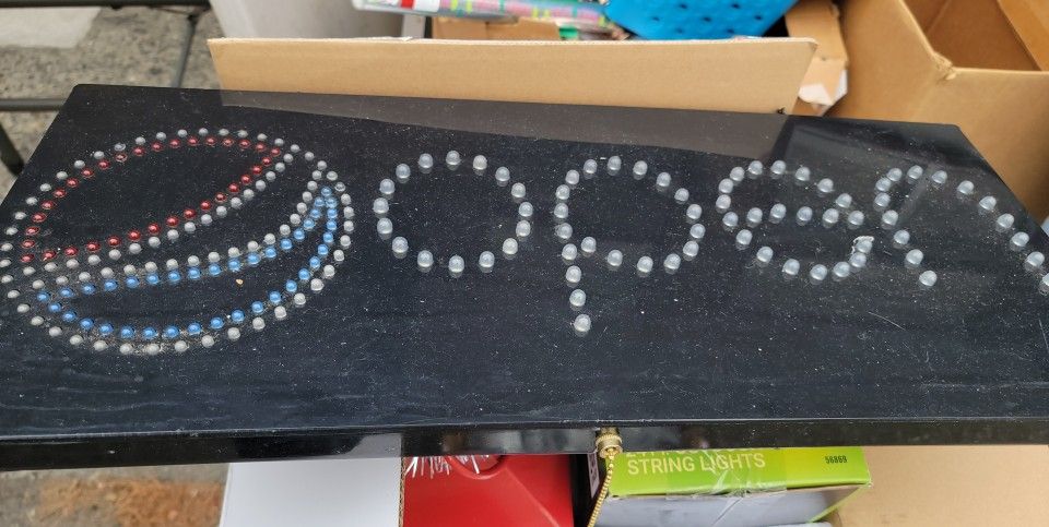 Pepsi OPEN Sign.
