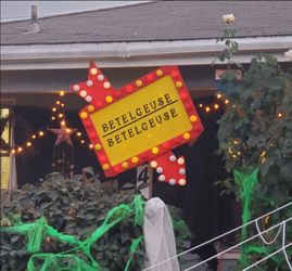 Custom beetlejuice sign