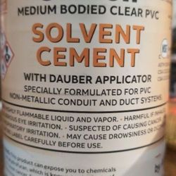 Carlon Solvent Cement For PVC Pipes $15 ea.