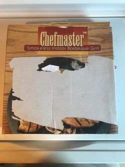 Chef master smokeless indoor bbq grill