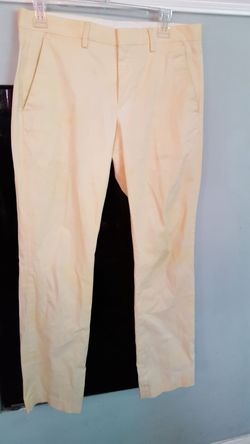 yellow dress pants