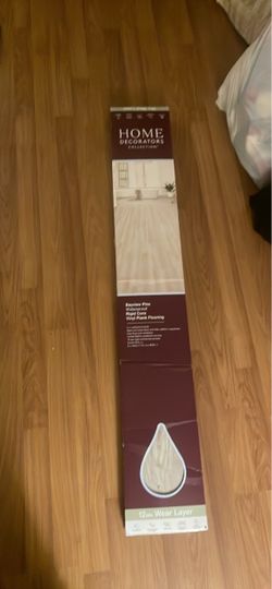 1 case 23.8 sq ft Home Decorators Collection Bayview Pine 12 mil Waterproof Rigid Core Vinyl Plank Flooring