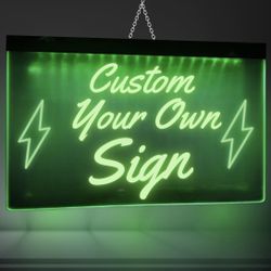 Custom Design LED Neon Sign Light 8x12 Inch