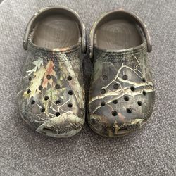 Camouflage Crocs. Toddler Size 8 $20