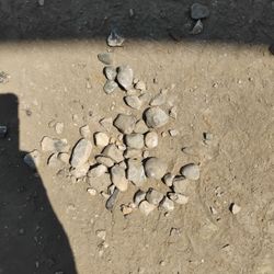 Free River Rock About 10 Trucks Of It . Dusty Clean Rock . 