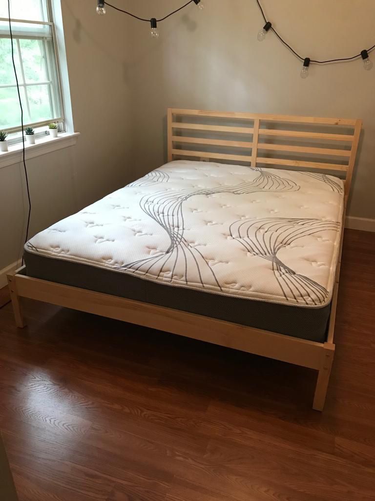 New bed with new mattress
