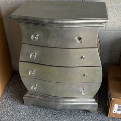 Gorgeous Champagne Snake Silver Bombe Chest
