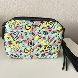 Aldo Scribble Graffiti Crossbody Bag – Stylish & Functional (New)