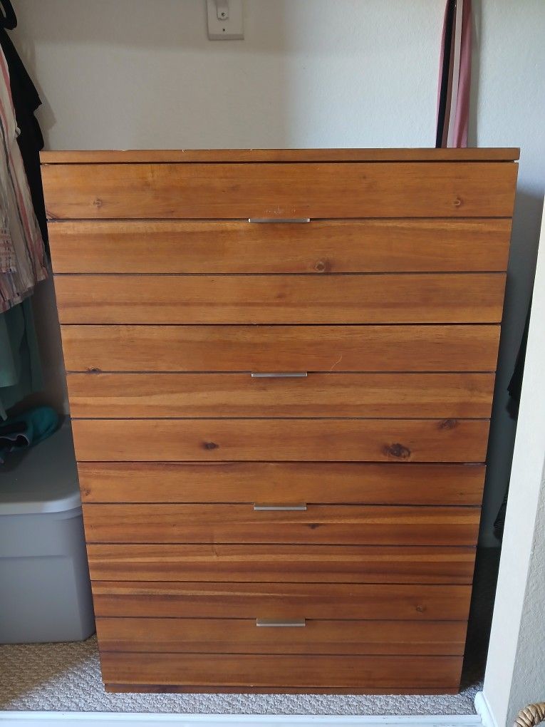 Solid Wood Tallboy Dresser