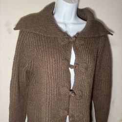 Brown Knitted Cardigan 