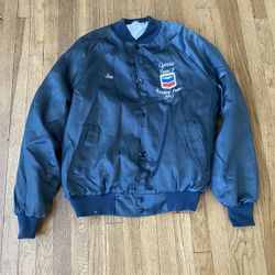 Vintage 90s Chevron Jacket Custom “Joe” Button Down Size See Description