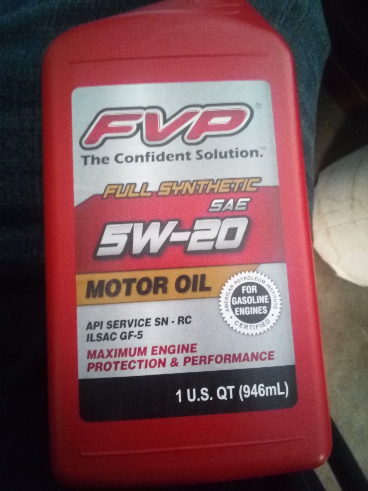 FVP 5W-20 Full Synthetic Motor Oil