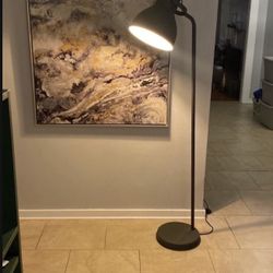 Ikea Hektar Dark Gray Adjustable Oversized Head Floor Lamp