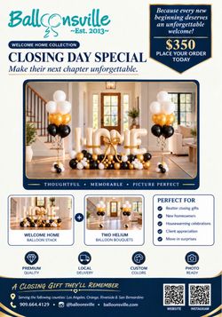 Welcome Home Balloons decor