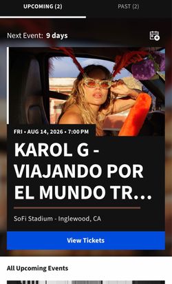 Karol G Concert Tickets
